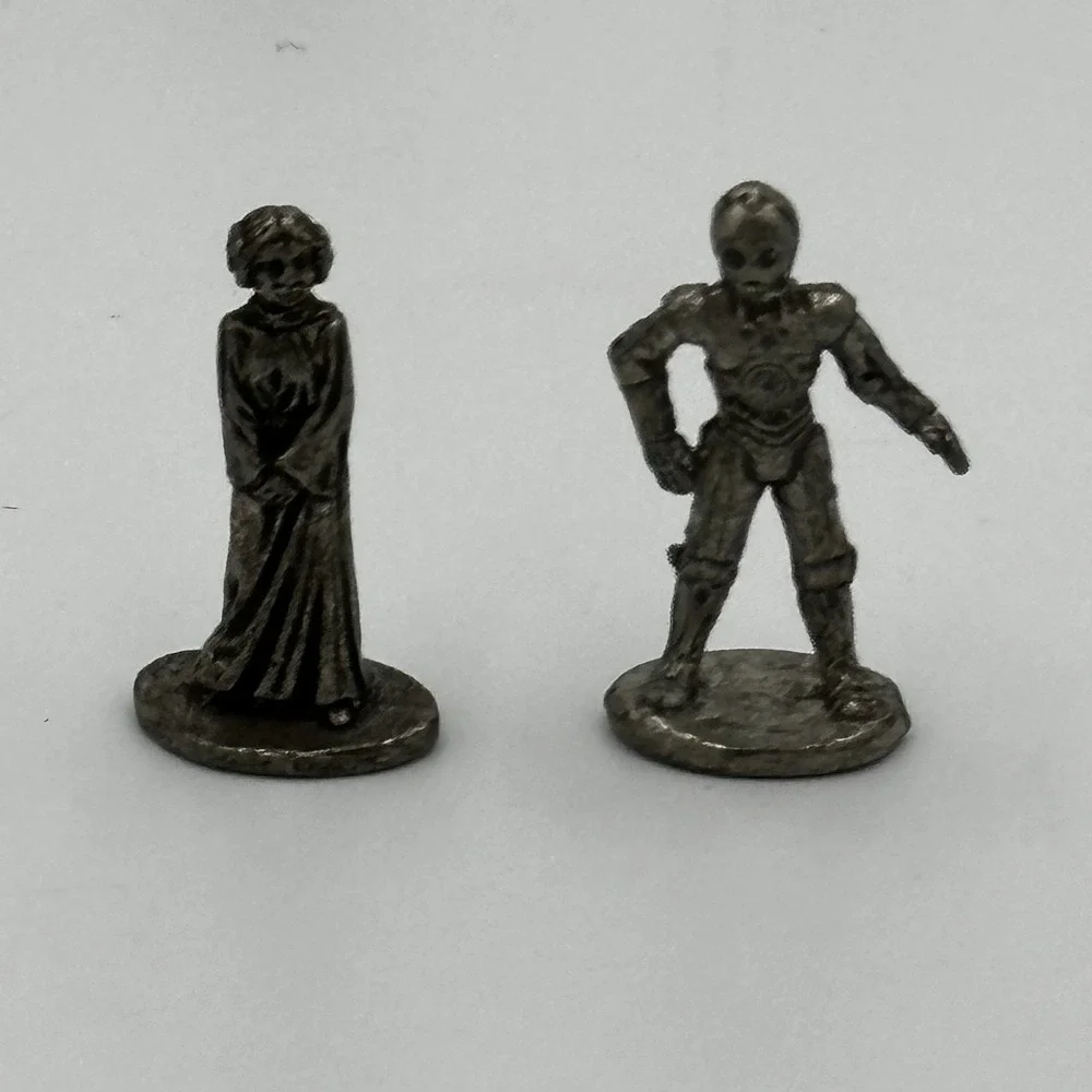 Star Wars Monopoly Classic Trilogy Edition 1997 Replacement Pewter Token Figures